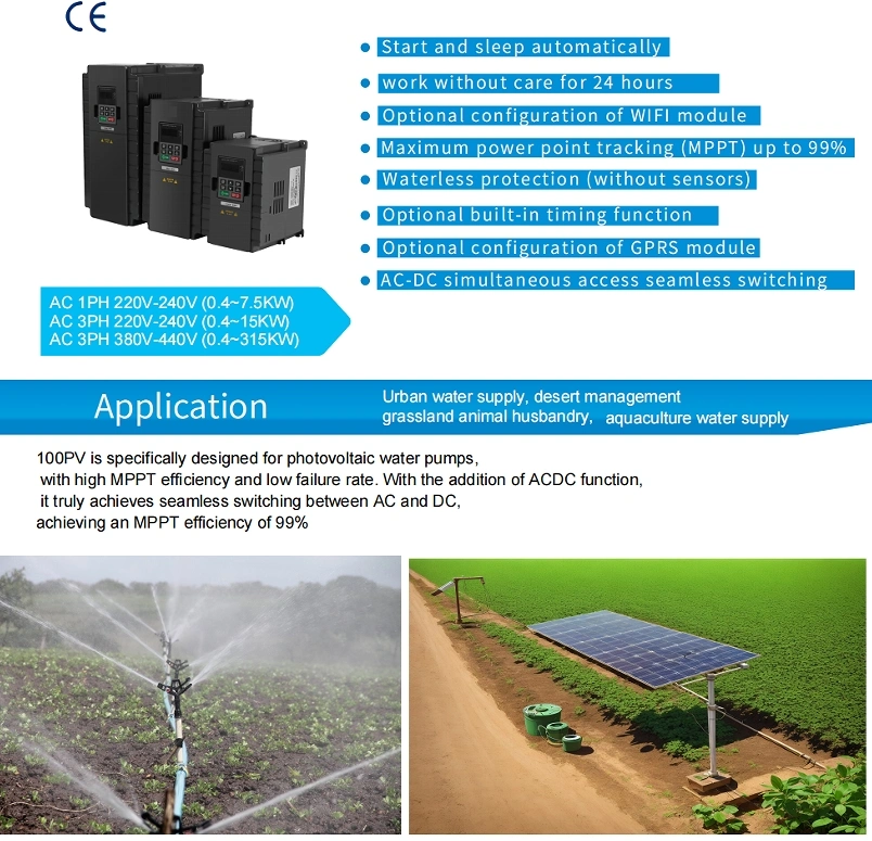 Top 10 China Wholesale Three Phase 380V Solar Pump Inverter 5.5kw 7.5kw