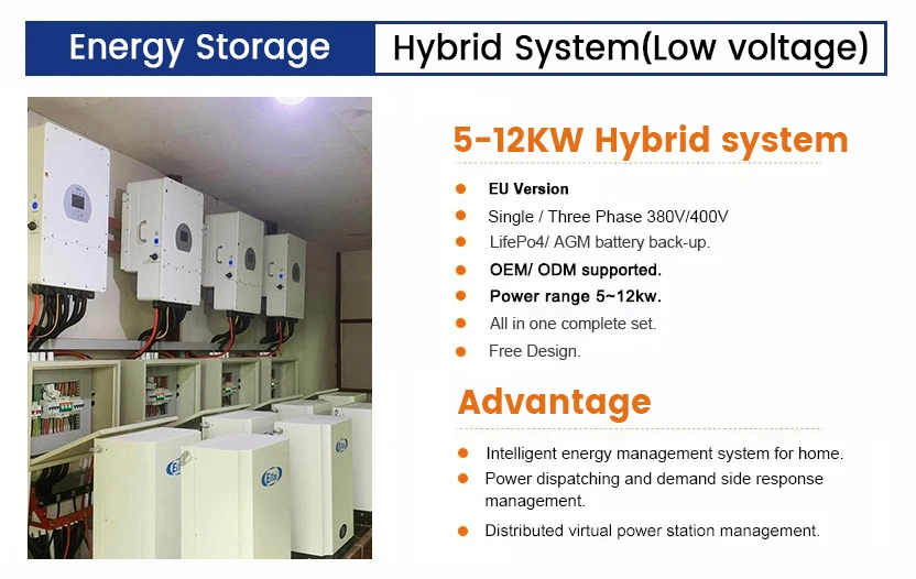 10kw Hybrid Solar Power Energy Panel System EU Warehouse for Home Complete