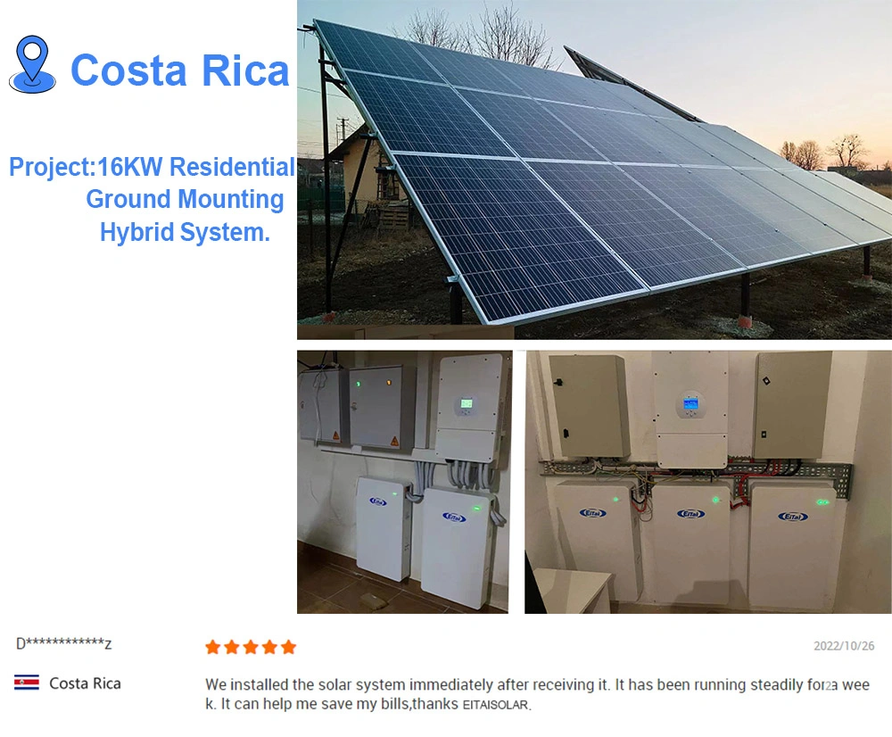 Eitai Panel for Home 8kw Deye Inverter off The Grid Solar System