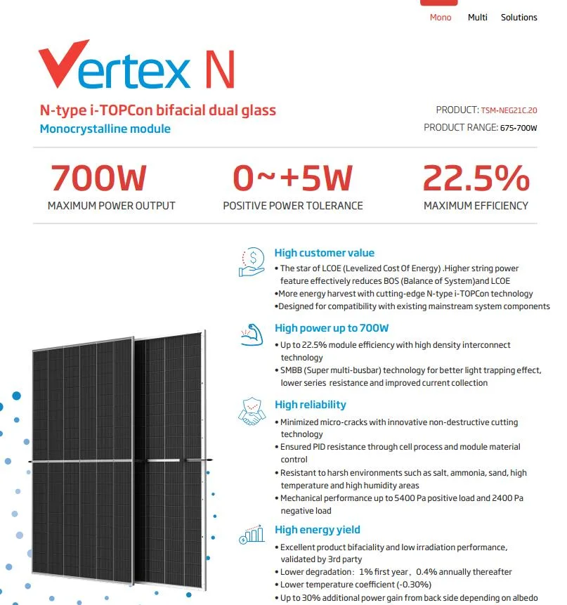 Trina Tsm-Neg21c. 20 690W 695W 700W Bifacial N Type Topcon Solar Panel