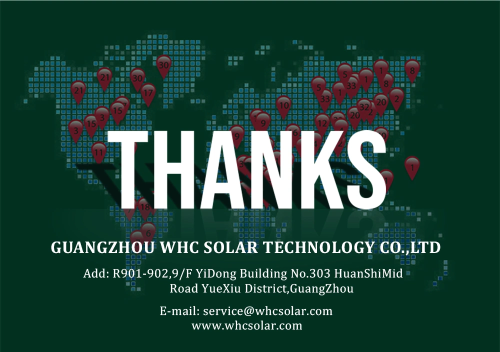 Whc 15kw Home Module Kit Price 10kw 15kw 20kVA 25kw Panel Set 100kw PV Power Solar Energy on Grid Solar Generator System