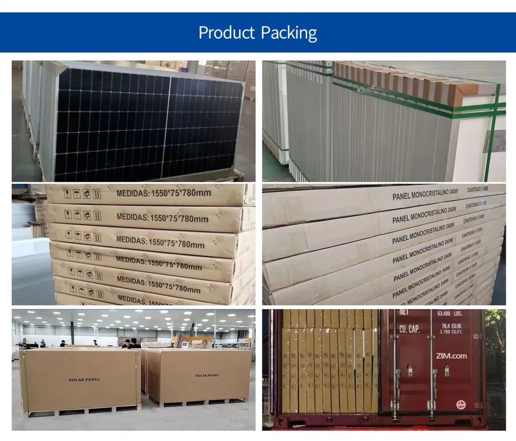 80W 100W Factory Price Glass Mono Solar Panels for Home or Farm