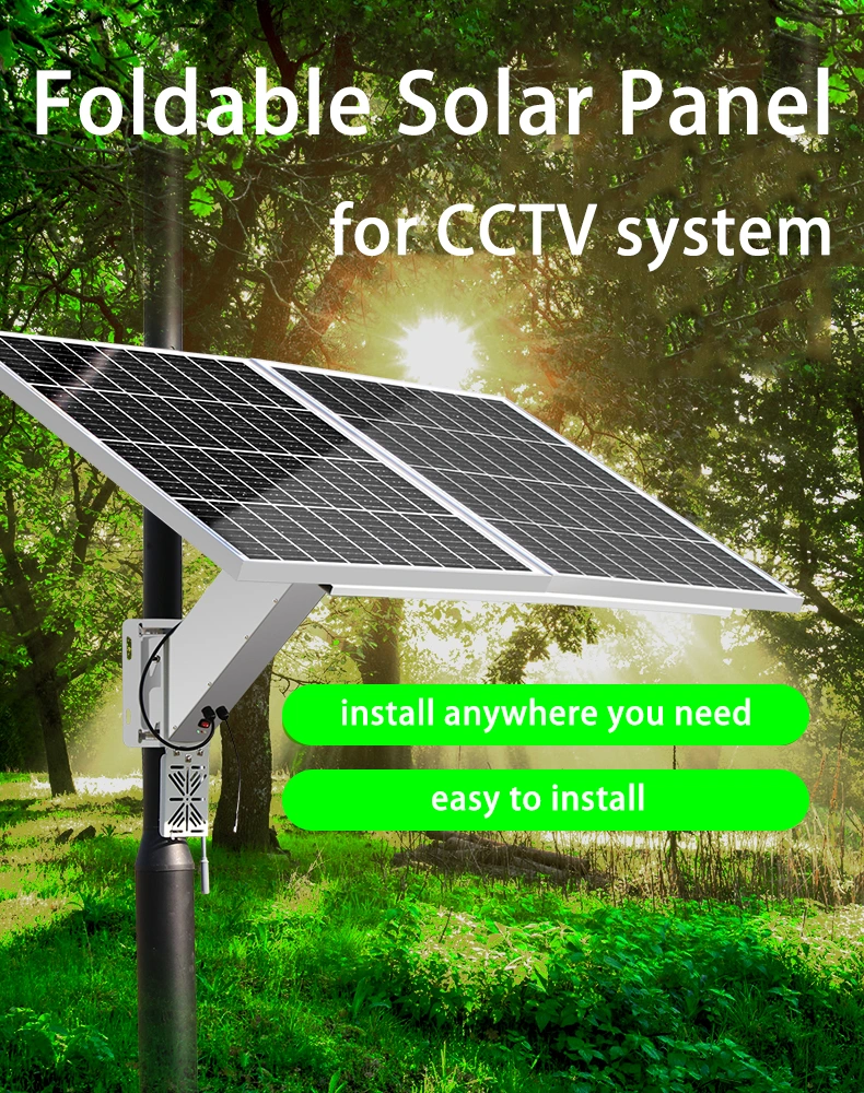 120W Solar Panel Foldable Easy Installation with LiFePO4 Battery Outdoor Power Supply Solar Energy System Panel