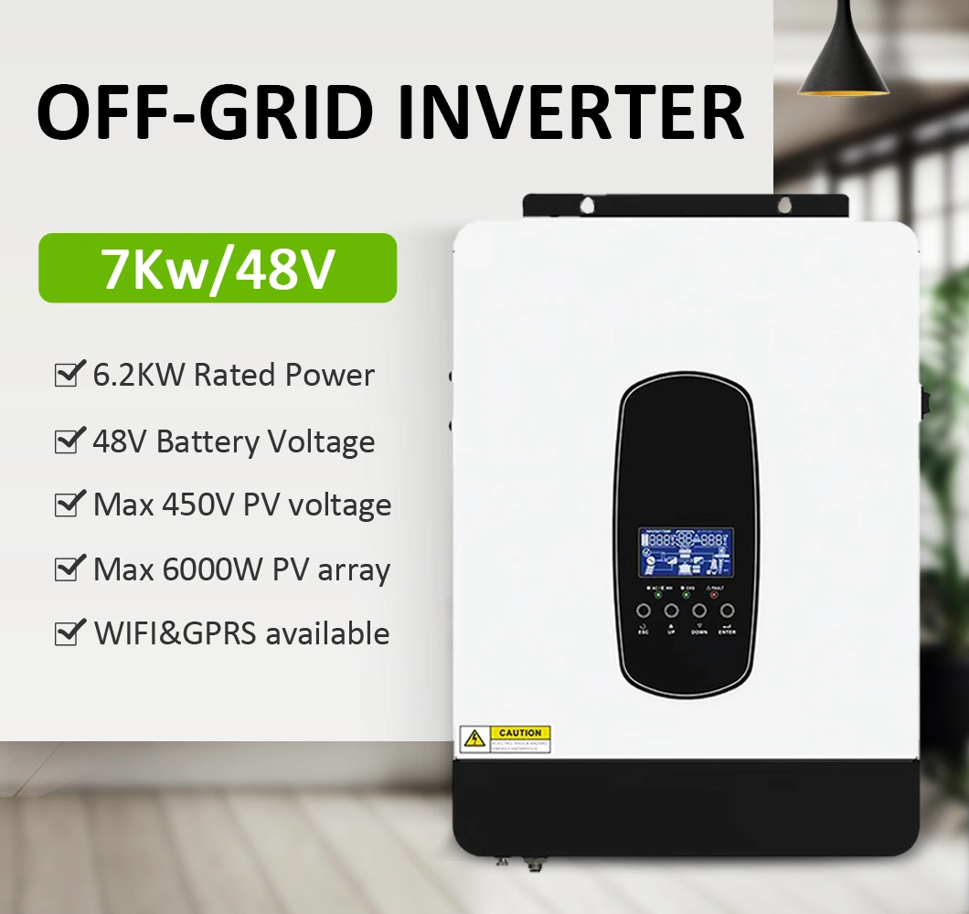 Hot Sale Hybrid off Grid Inverter Price Single Phase 5kw Solar Grid Tied Solar Power Inverter with WiFi