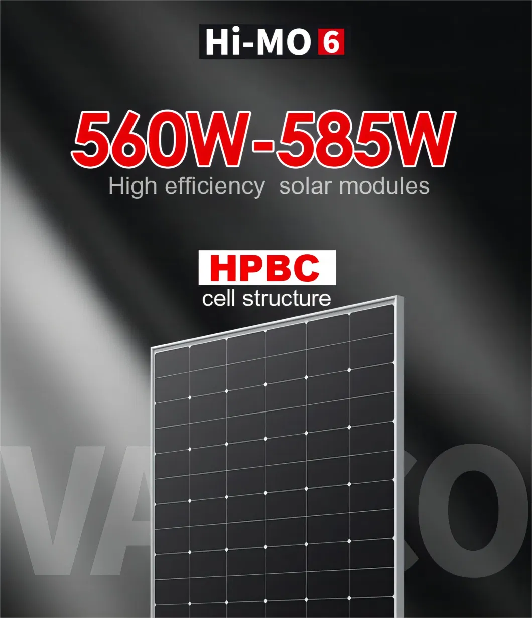 Longi Himo 6 Lr5-72hth 570W 575W 580W Half Cell 182mm Solar Panel for Solar System