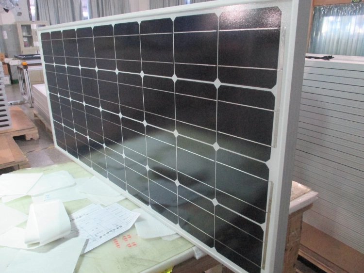 12V Mono Crystalline Material Photovoltaic Solar Panel Mono 90W 95W 100W PV Panel for Solar Lighting System