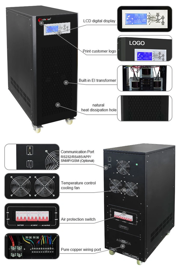 Industrial 3 Phase 96V 12kw 50kw 10kw 30 Kw 20kVA Hybrid Inverter Price