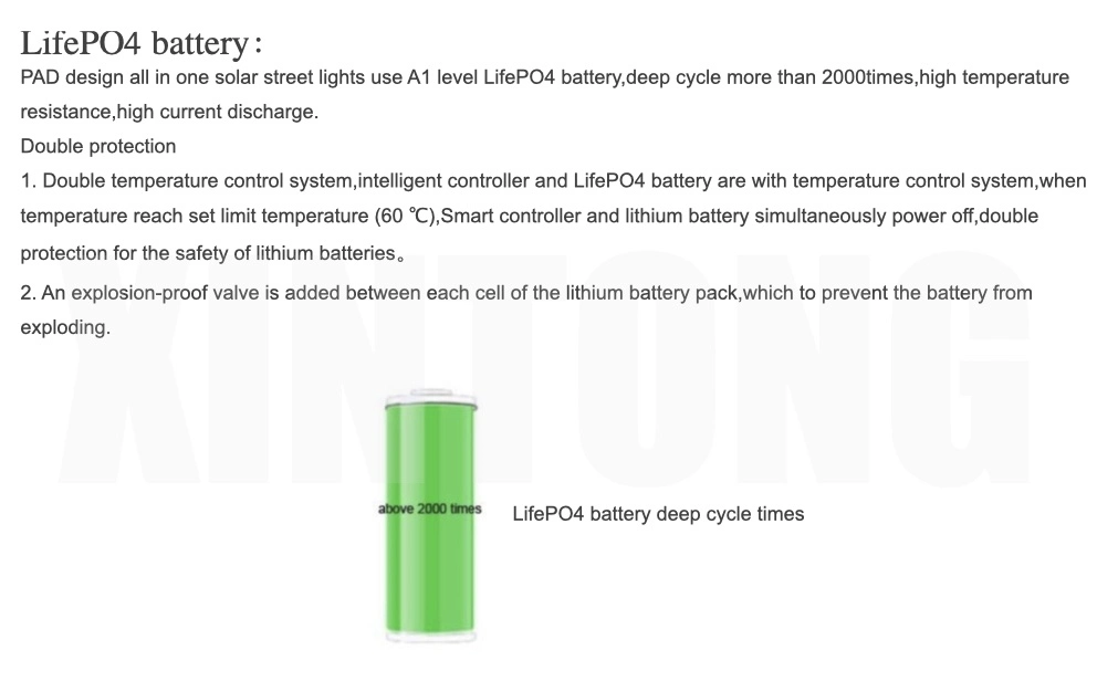 Poly Panel Solar Street Lamp with Lithium Battery Specification COB LED Street Light Lens