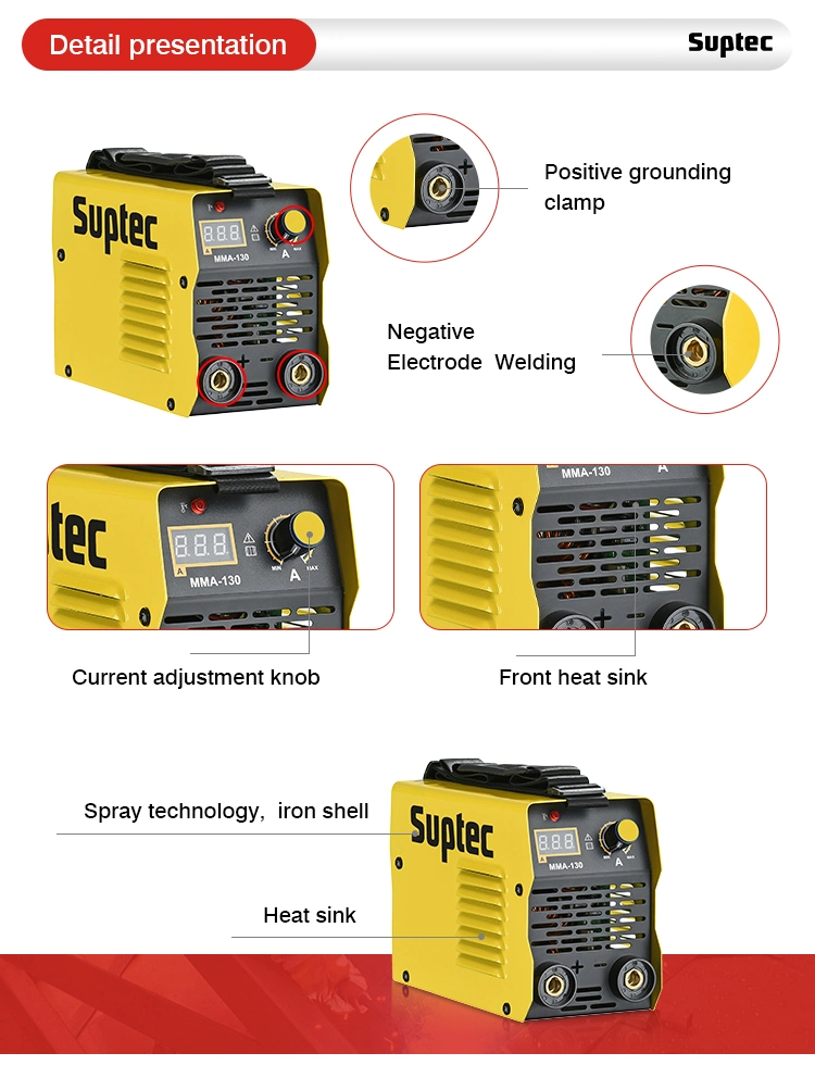 Suptec Nice Price Hot Sale Home and Industrial Use Manual Zx7-200 Welder Single Phase Mini Electric Soldador De Punto Inverter Welding