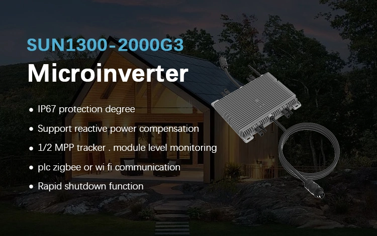 Micro Inverter 1600W Solar Microinverter Deye High Efficiency with 10 Years Warranty