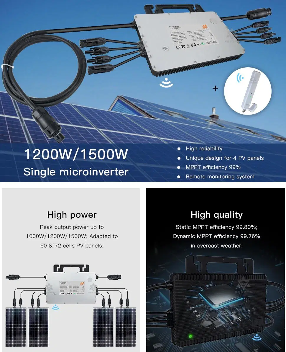 Hoymile Solar on Grid Inverter 600W 800W 1200W Micro Solar Inverter