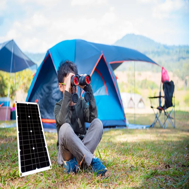 10W 20W 30W High Effeciency Mono Flexible Solar panel with USB for Power Bank