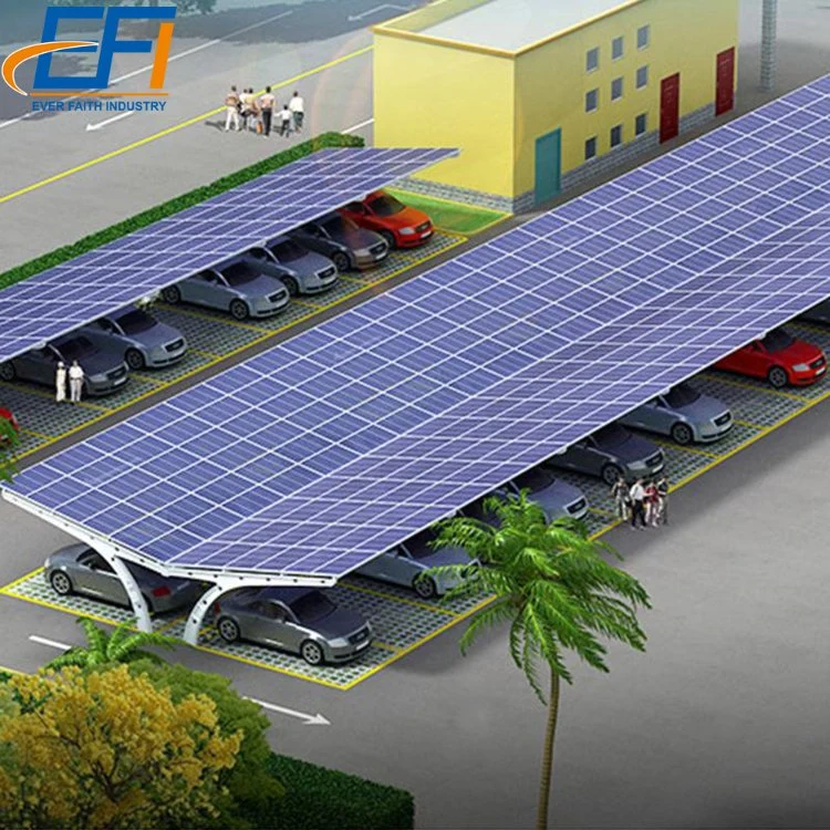 Full Installation Solar Panels Solar Carport Mounting Racking System