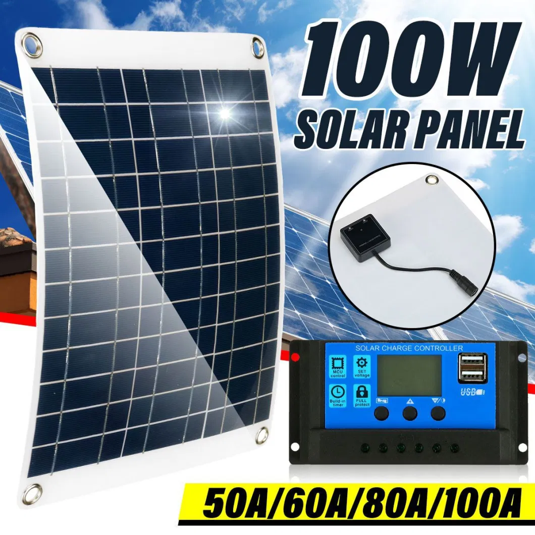 Wholesale Portable Photovoltaic Panel 100W 20W Flexible Foldable Solar Panels