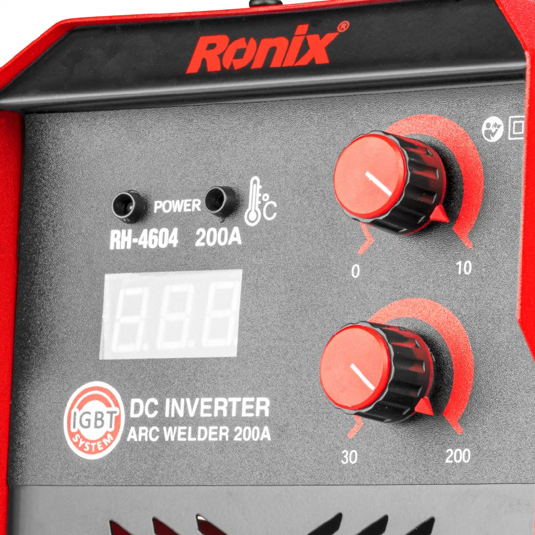 Ronix Model Rh-4604 MMA Welder 200 AMP DC Inverter Arc Welding Inverter