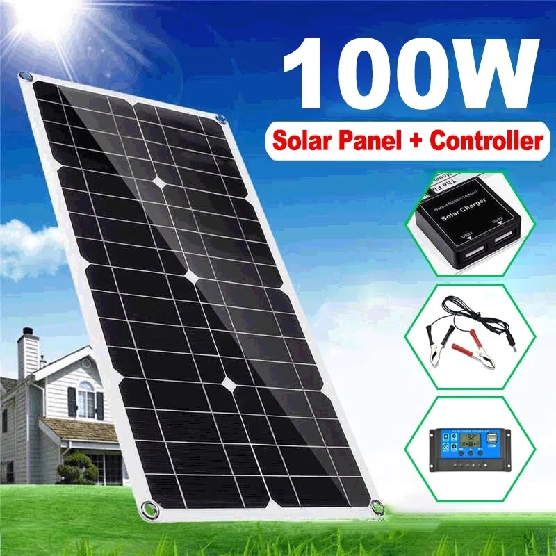 High Conversion Long Service Life 100W Foldable Solar Panel for Portable Power Station and Solar Energy System