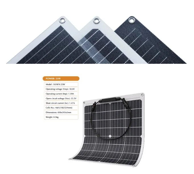 10W, 15W, 20W China Top-Quality Flexible Bendable Foldable Lightweight ETFE Sunpower Solar PV Panel