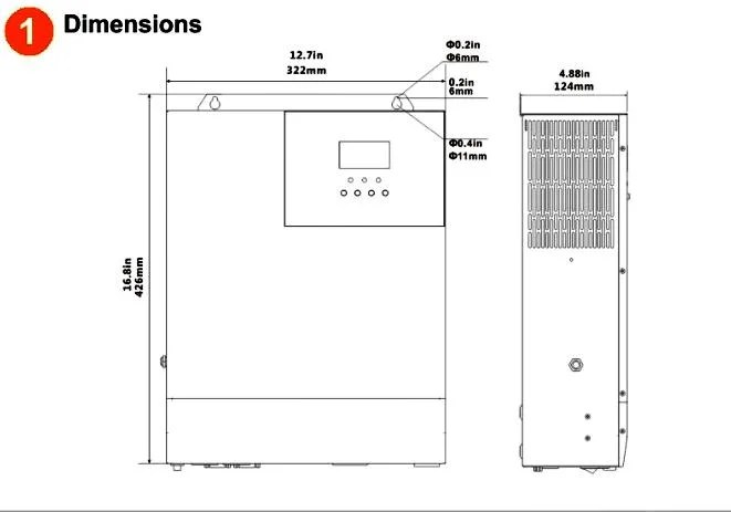 Long-Lasting Pure Sine Wave Inverter 5.5kw 5.6kw 6kw 8kw 10kw Hybrid Inverter Solar Energy Storage System