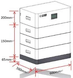 Solar Energy Stackable Lithium Storage Battery High Voltage Solar Inverter with 10 Years Quality Warranty