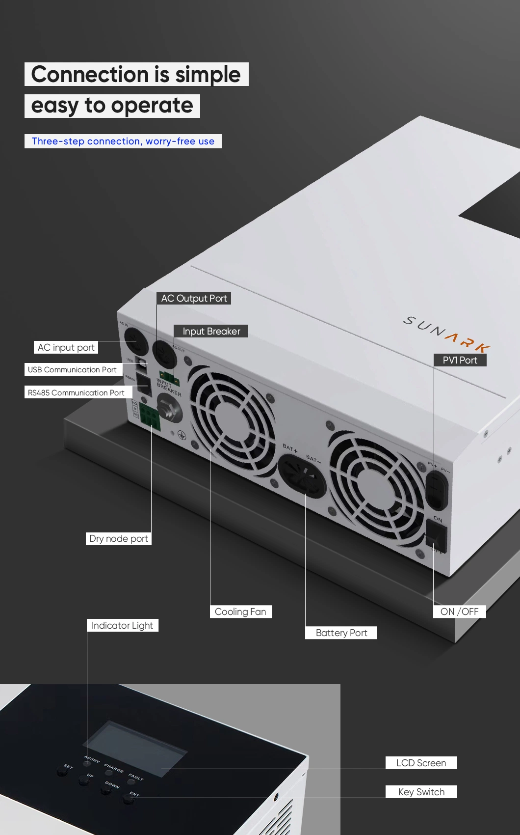 Top 10 Solar Battery Less off Grid Solar Inverter Pure Sine Wave Inverter 3kw
