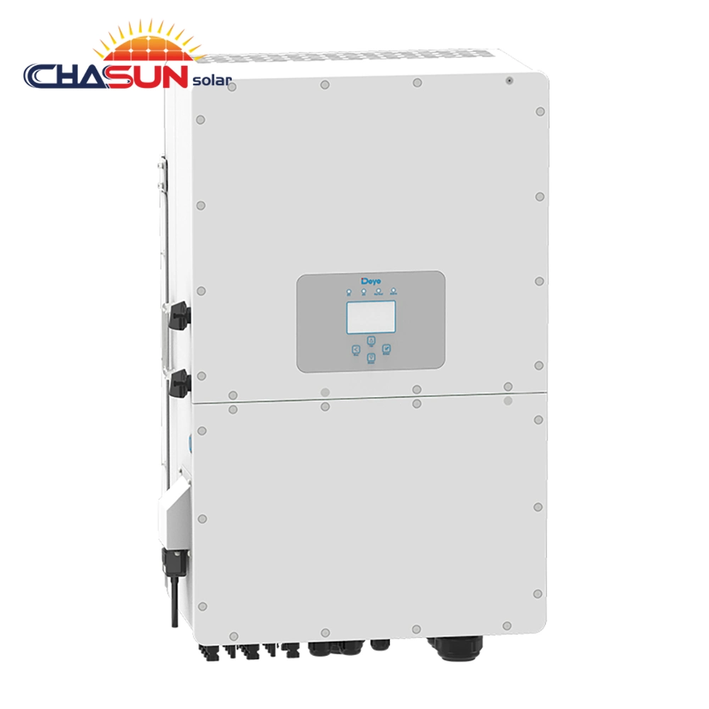 Europe Stock High Voltage Deye Three Phase Hybrid Inverter 30kw 40kw 50kw for Big Power Solar Energy System Used Factory Installation