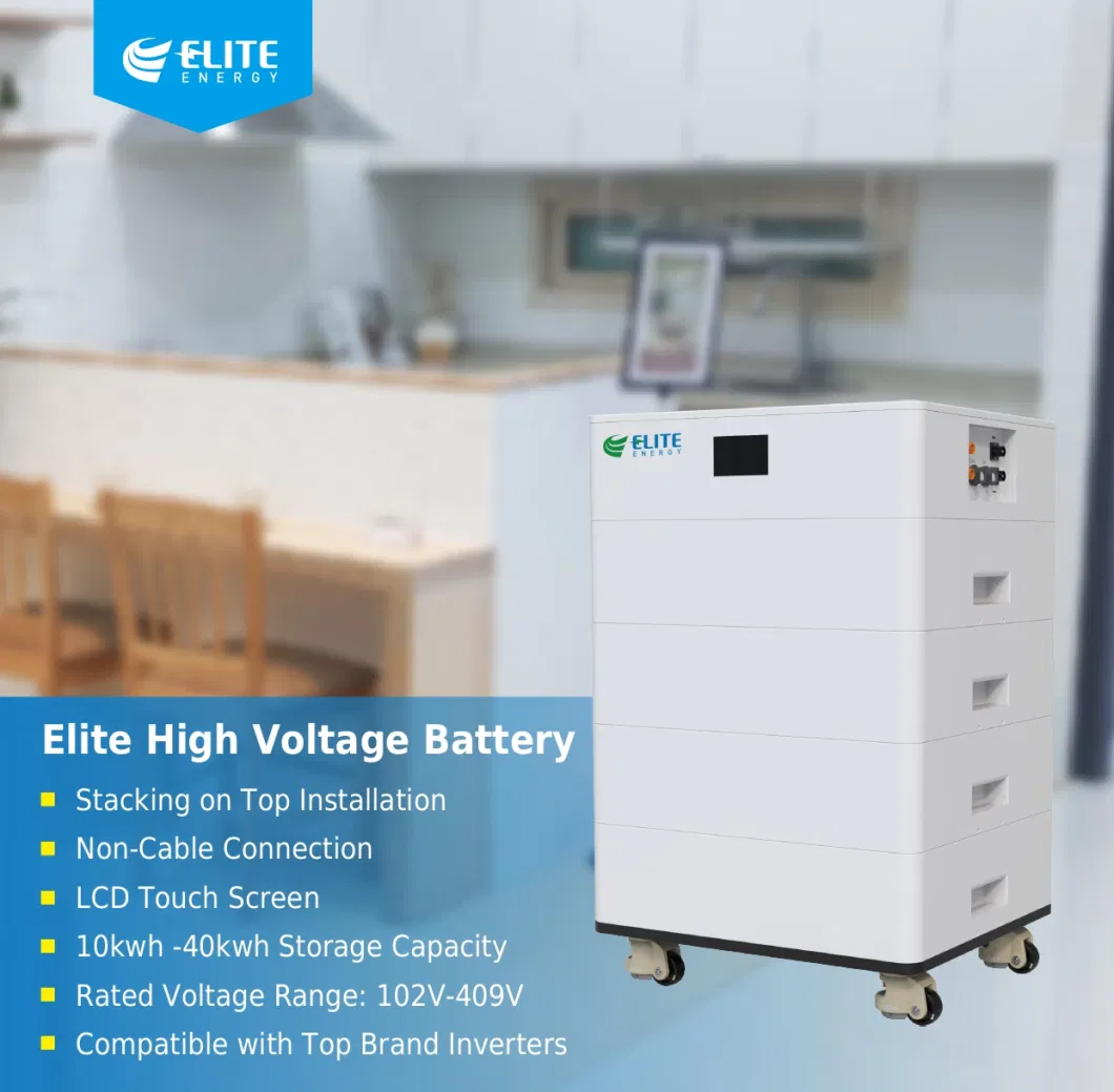 Hv High voltage Stackable Lithium Ion Battery 10kwh 15kwh 20kwh 25kwh 30kwh 40kwh 50kwh Solar PV Power LiFePO4 Li Ion Battery Energy Storage System Ess