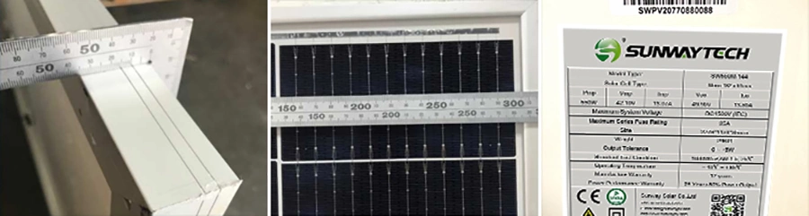 Sw550m-144 550W Solar Panel Flexibel Cells Solar Panel Inmetro Solar Power Home Use Roof Installation