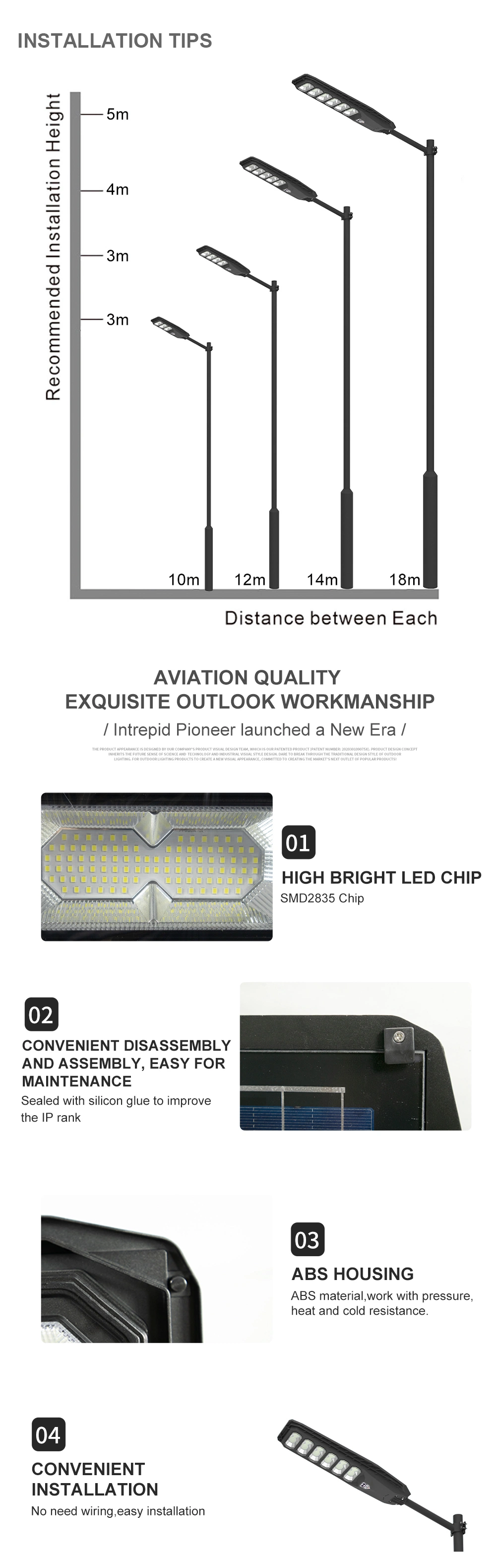 Waterproof All in One 300W Outdoor Street Lights Solar Street Lamp with Solar Panel