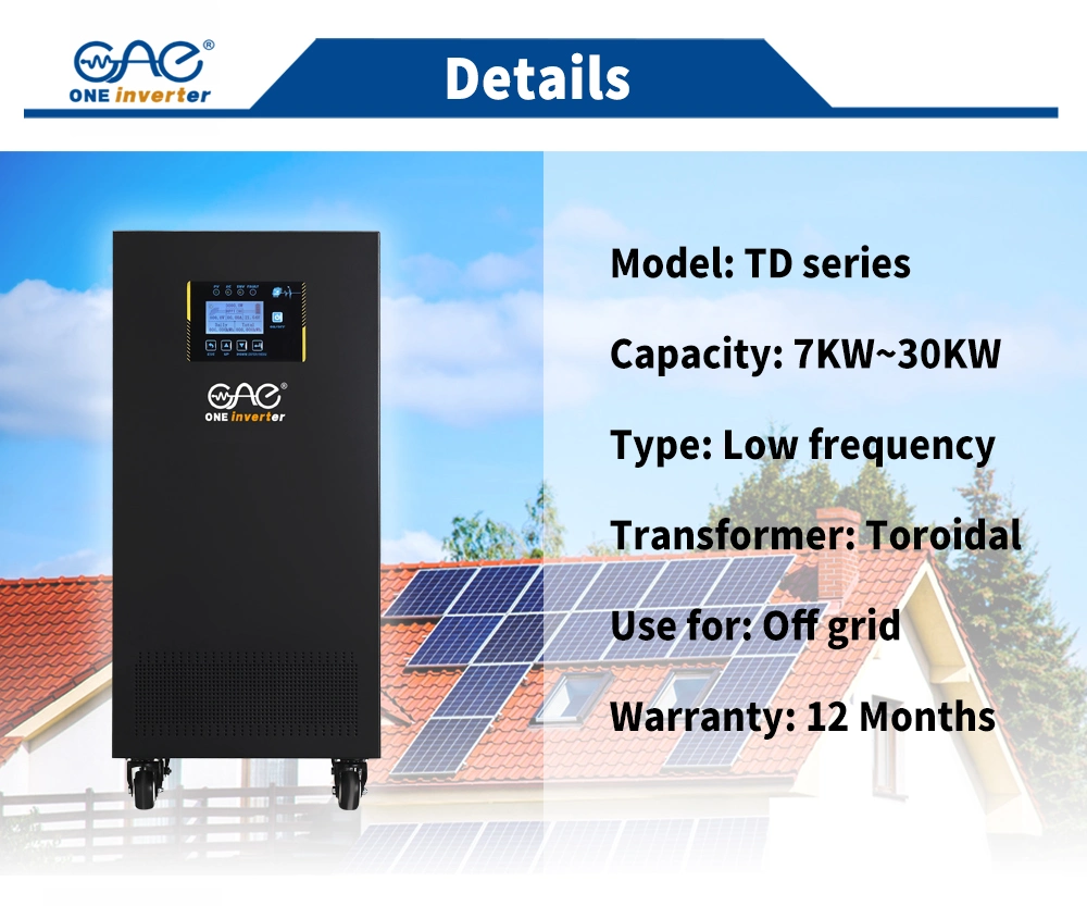 20kw UPS Pure Sine Wave Inverter Backup Power for Solar System