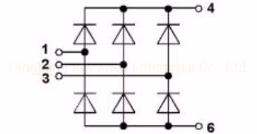 SKD145/16 Power Semiconductor IGBT Thyristor Power Module Three-Phase Bridge Rectifier, Machine, Battery, Motor, Electronic Components
