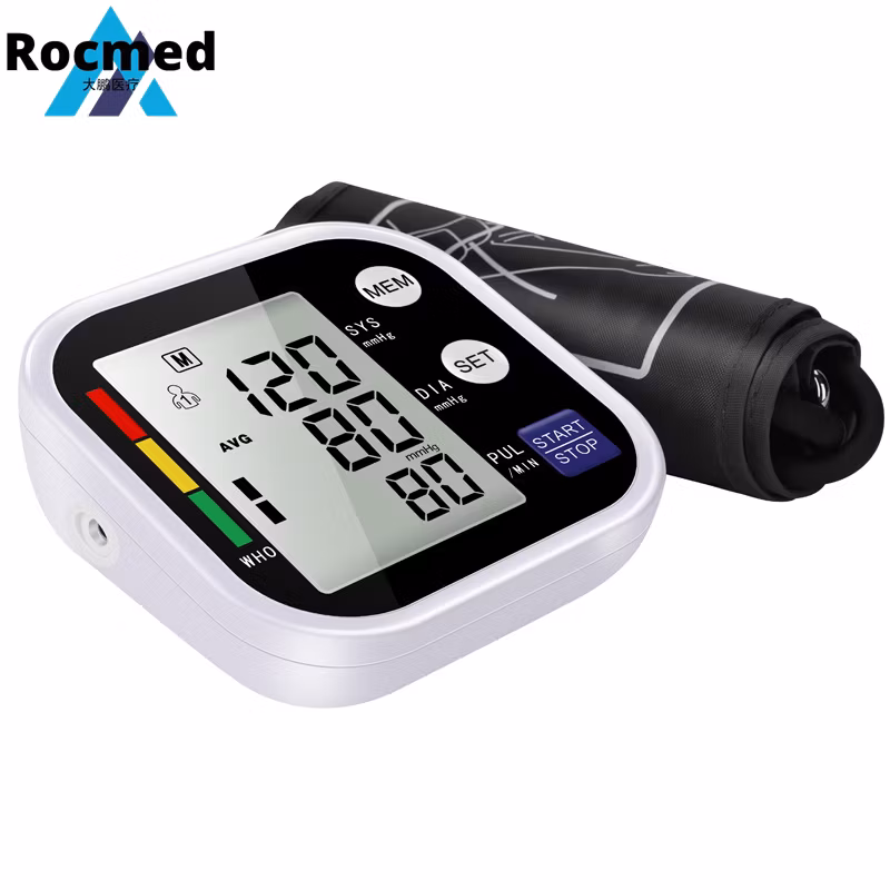 Voice Broadcast Automatic Blood Pressure Monitor Portable Digital Arm Blood Pressure Machine Medical Supplies Meter Low Cheap Price OEM ODM