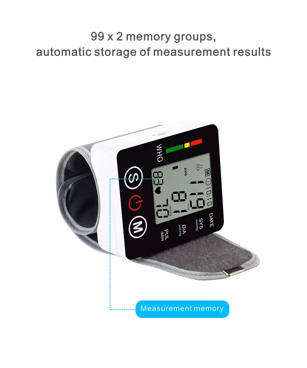 W03 Digital Wrist Blood Pressure Monitor Sphygmomanometer