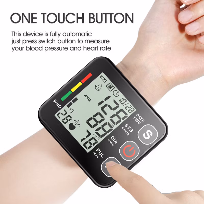 Hand Manual Sphygmomanometer Digital Bp Wrist Blood Pressure Monitor Wrist