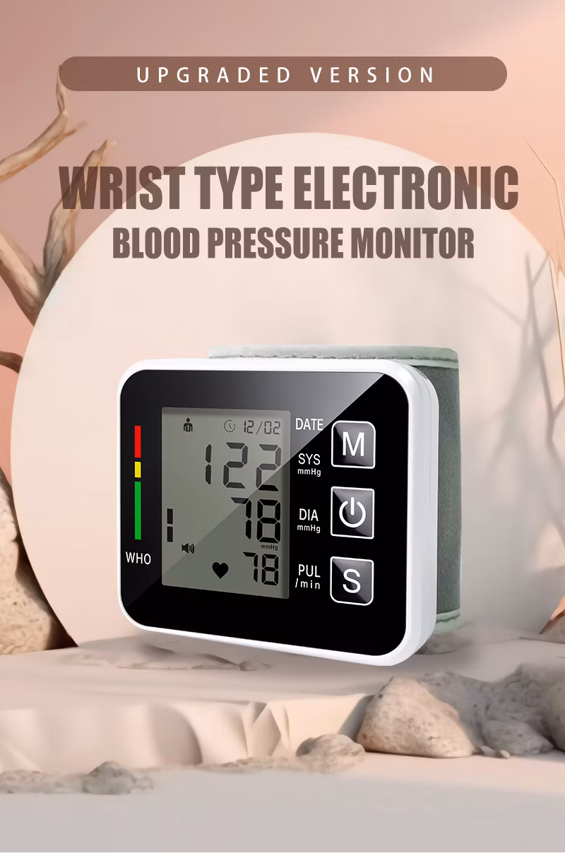 Hand Manual Sphygmomanometer Digital Bp Wrist Blood Pressure Monitor Wrist