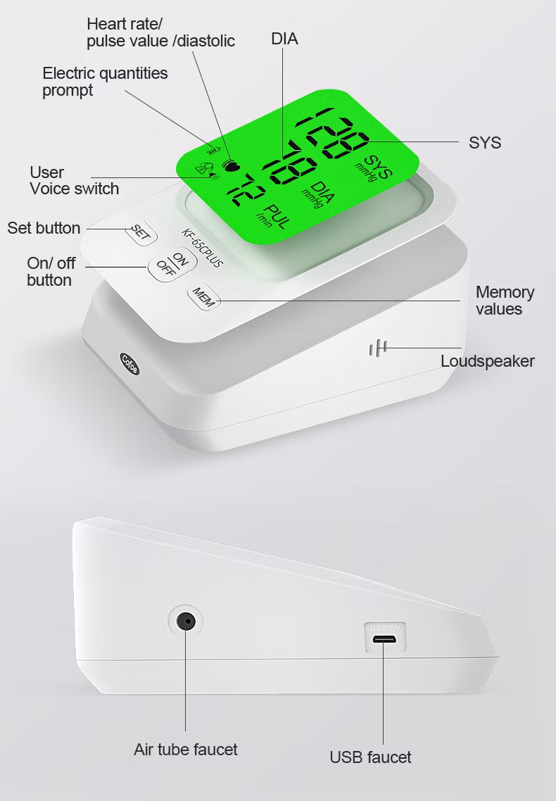 Digital Blood Pressure Monitor 1 Piece Monitor Bp Machine