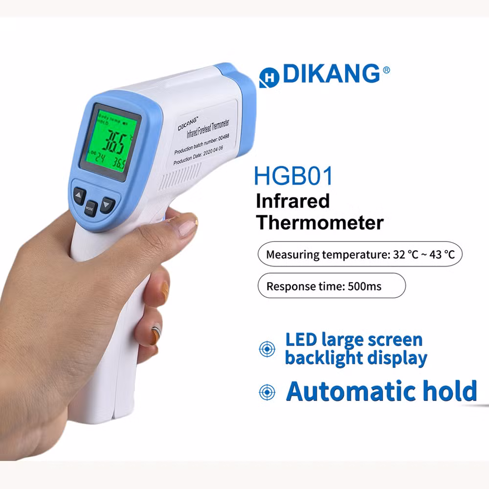 Wholesale Medical Digital Infrared Thermometer Factory Forehead Fever Baby Electric Gun Portable Handheld No Touch Electronic Clinical Thermometer for Baby CE