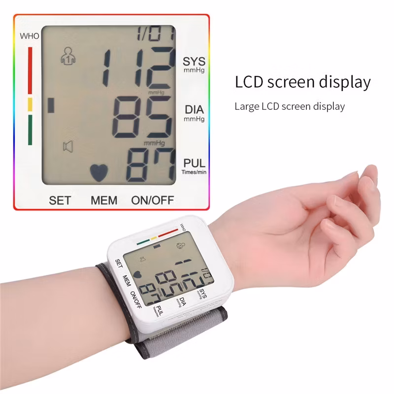 Medical Electronic Digital Arm/Wrist Blood Pressure Monitor Sphygmomano Blood Pressure Meter
