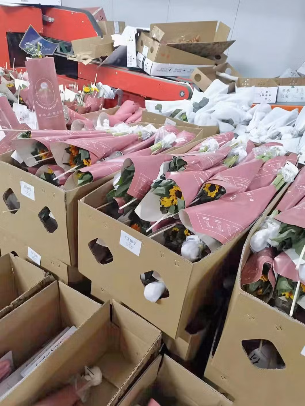 Rodes Fresh Red Rose Real Flower Wholesale China Send From Dounan Base Fresh Cut Flowers Valentine&prime; S Day Wedding Bouquet Wholesale Florist