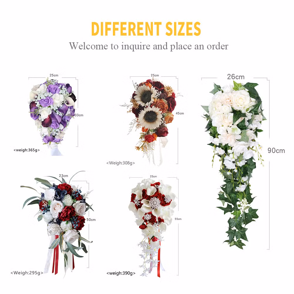 Elegant Cascading Floral Arrangement for Wedding Home Decor