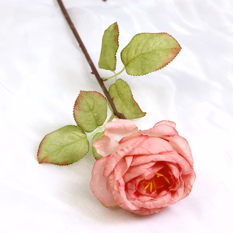 Simulation Rose with Burnt Edge Rose