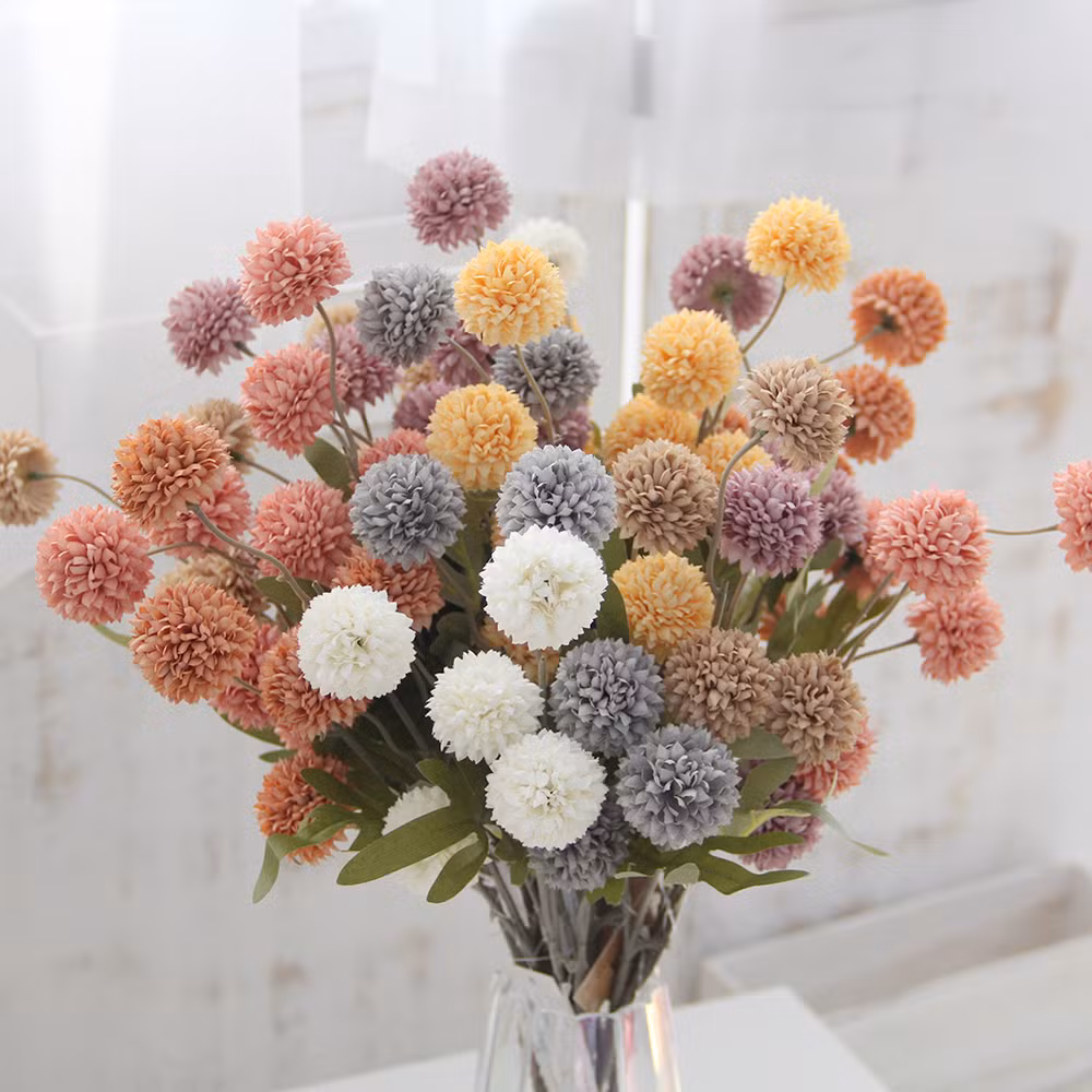 Multicolour Silk Chrysanthemums Artificial Chrysanthemum Flowers Bedroom Hotel Restaurant Decorative Flowers
