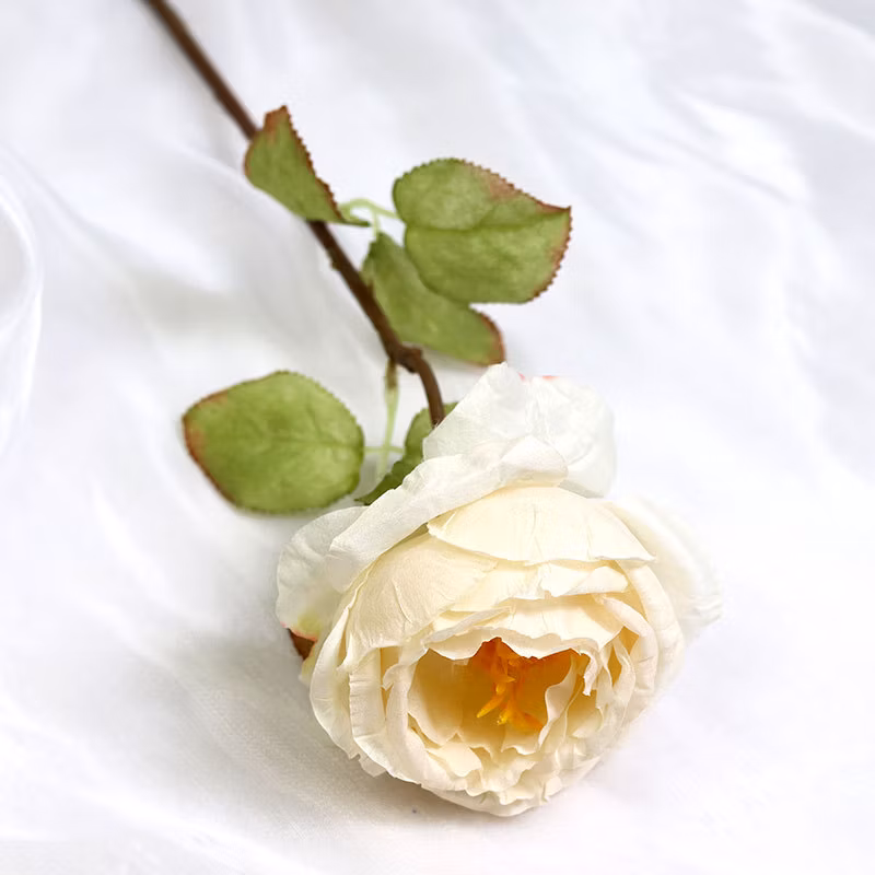 Simulation Rose with Burnt Edge Rose