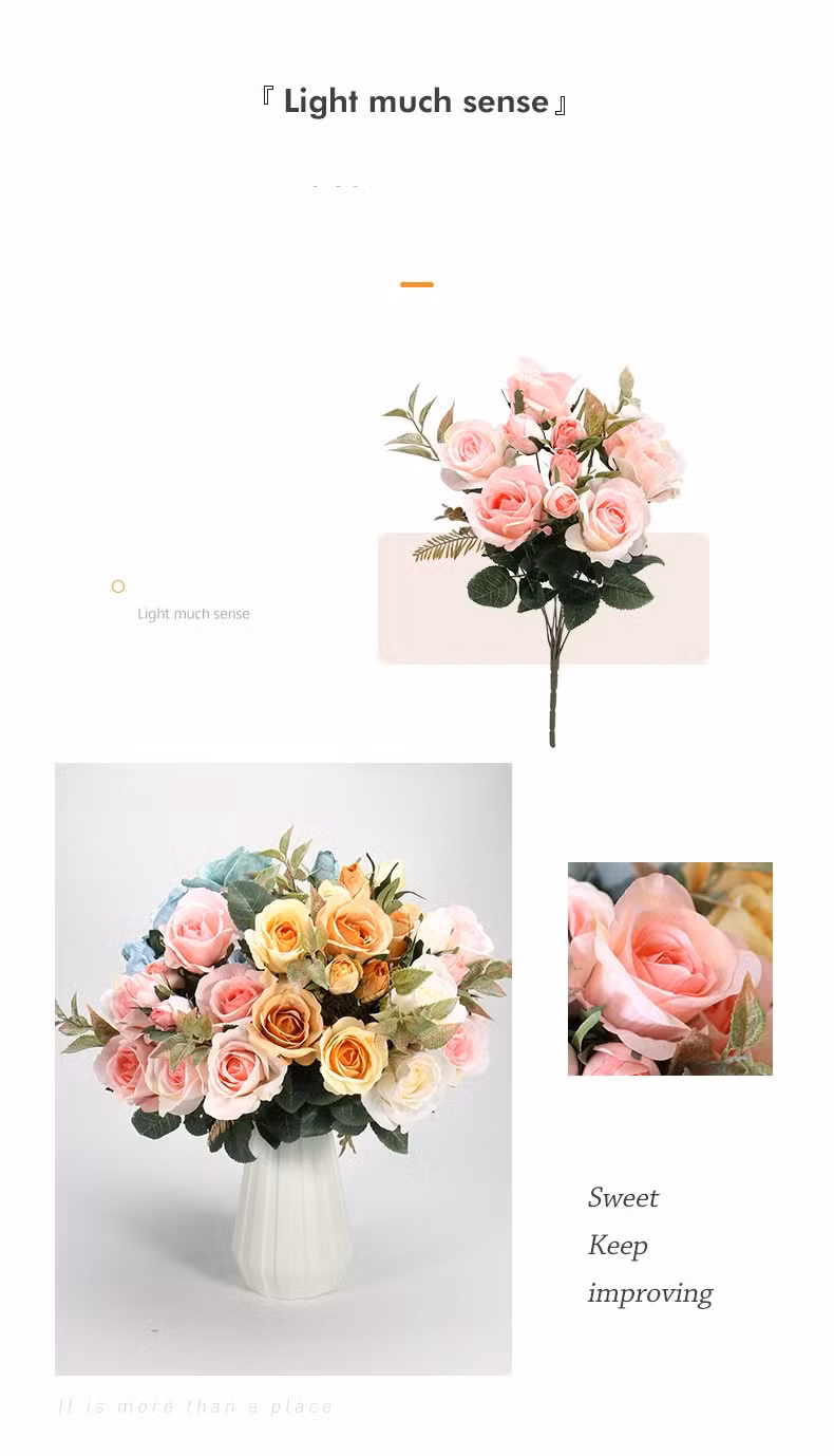 Factory Colorful Artificial Rose Flowers Forever Rose Flower for Home Wedding Decoration