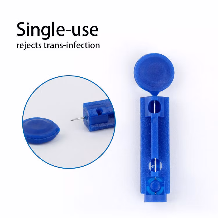 Factory Supply Hot Sale Multicolored Disposable Blood Sugar Test Needle Lancet Personal Sterile Lancets for Blood Sugar Test