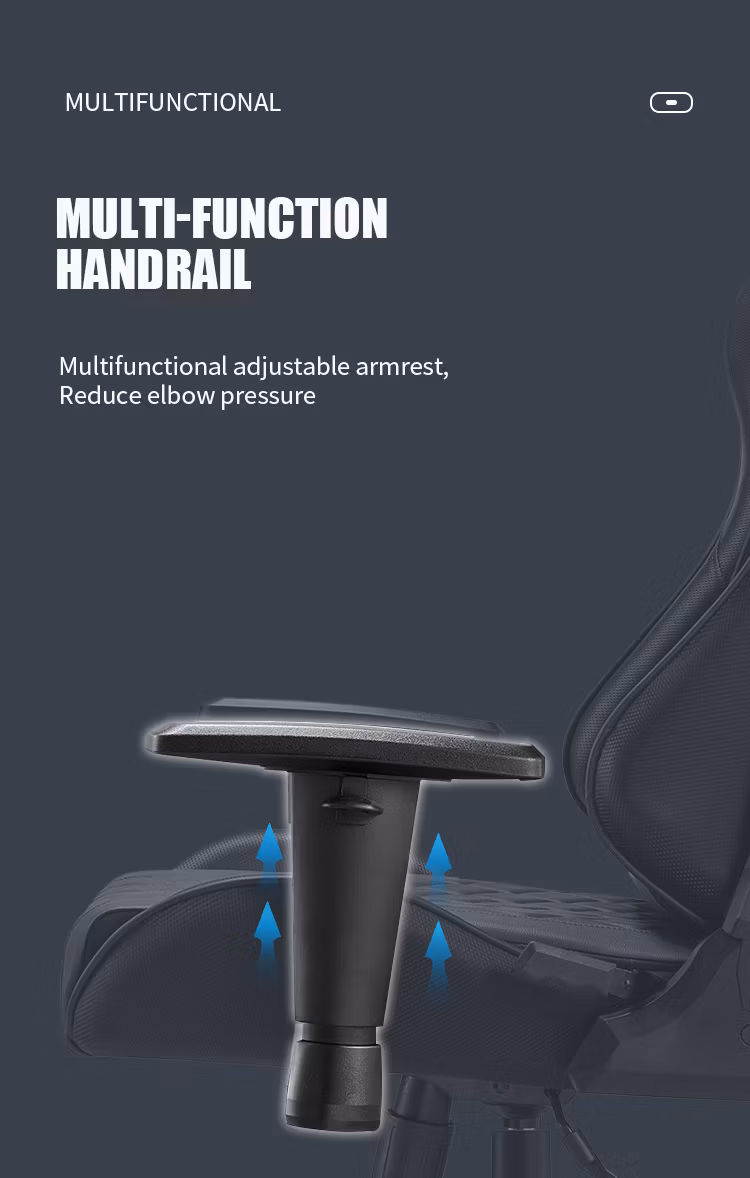 Luxury Gamer Chiarmanufacturer Functional Soft 2D Armrest Steel Gaming Chair