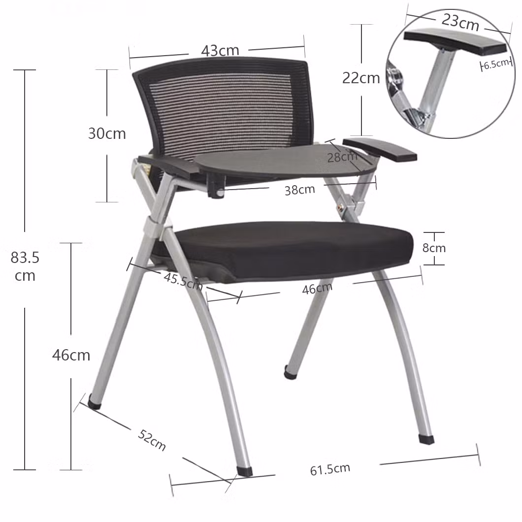 (AS-A2143P) Ergonomic Black Mesh Plastic School Furniture for Modern Classrooms