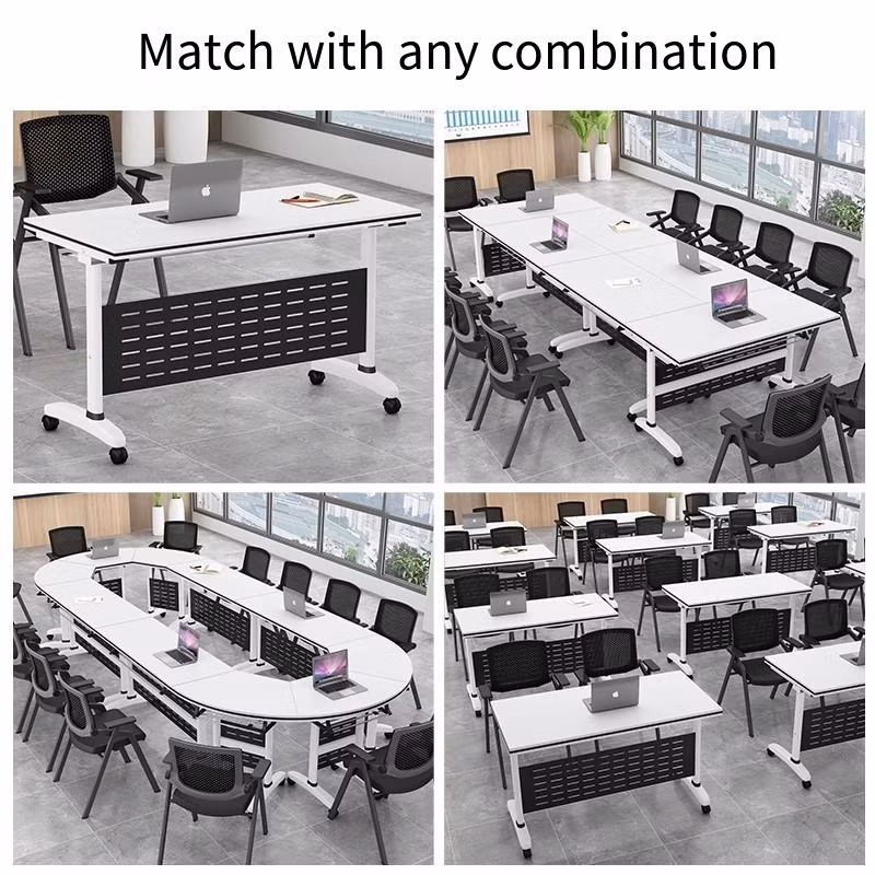 School Furniture Folding Training Table Foldable School Student Desk Mobile Classroom Table Chair for University Middle Primary School