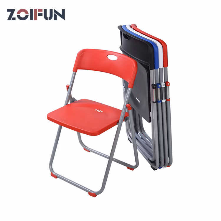 Folding New Design Outdoor School Garden Plastic PP Seating with Durable Frame Space Saving Chairs
