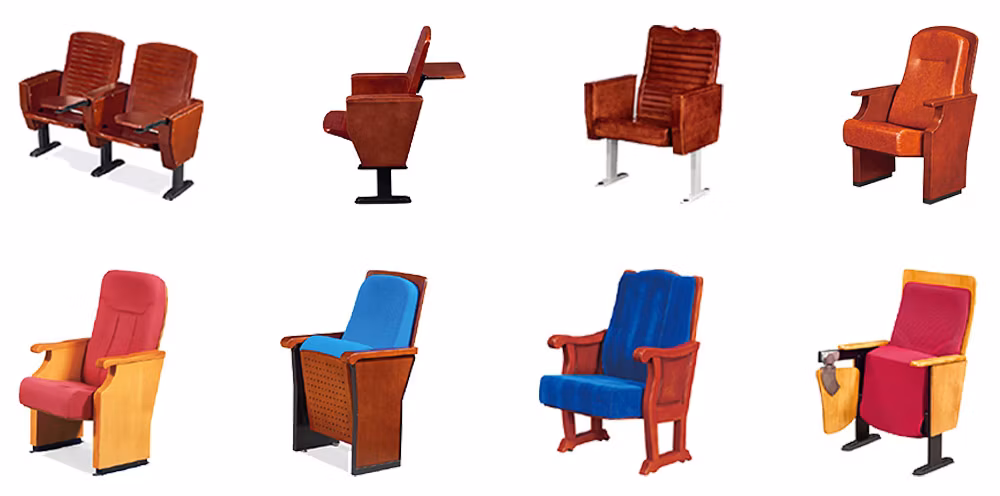 Factory Direct Sale New Design Custom Metal Stackable Auditorium Chairs for Church