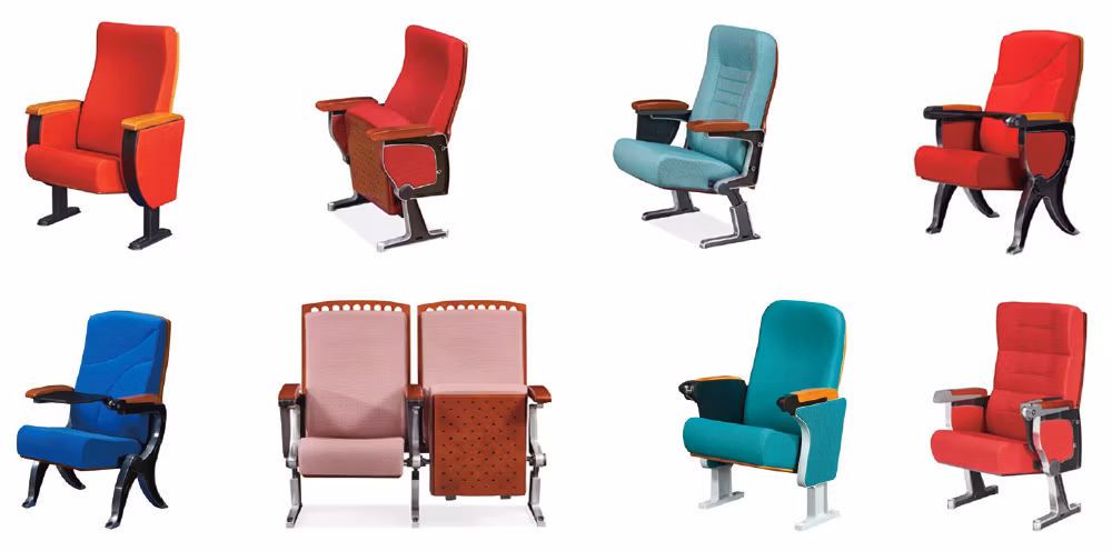 Factory Direct Sale New Design Custom Metal Stackable Auditorium Chairs for Church